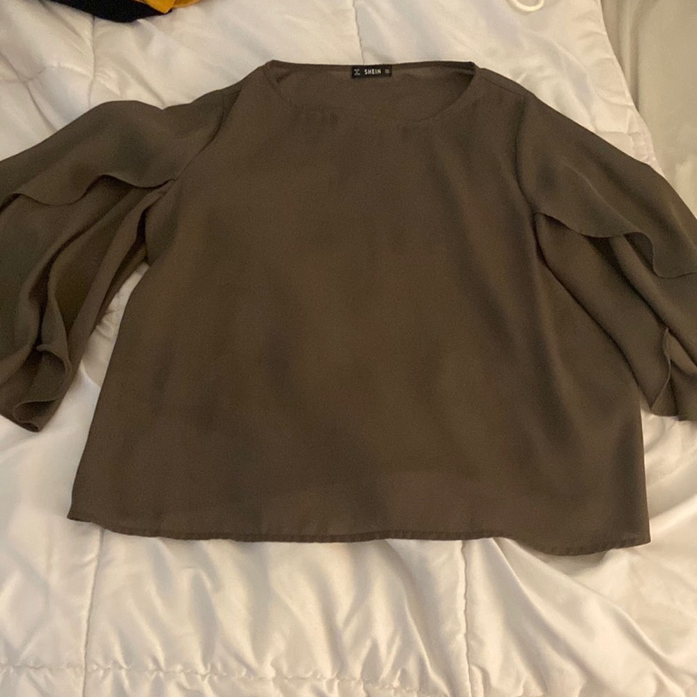 Green blouse